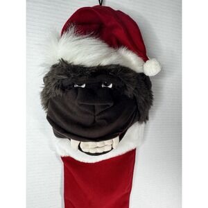 1988 Universal Studios RARE King Kong Plush Red Christmas Stocking Large 29"